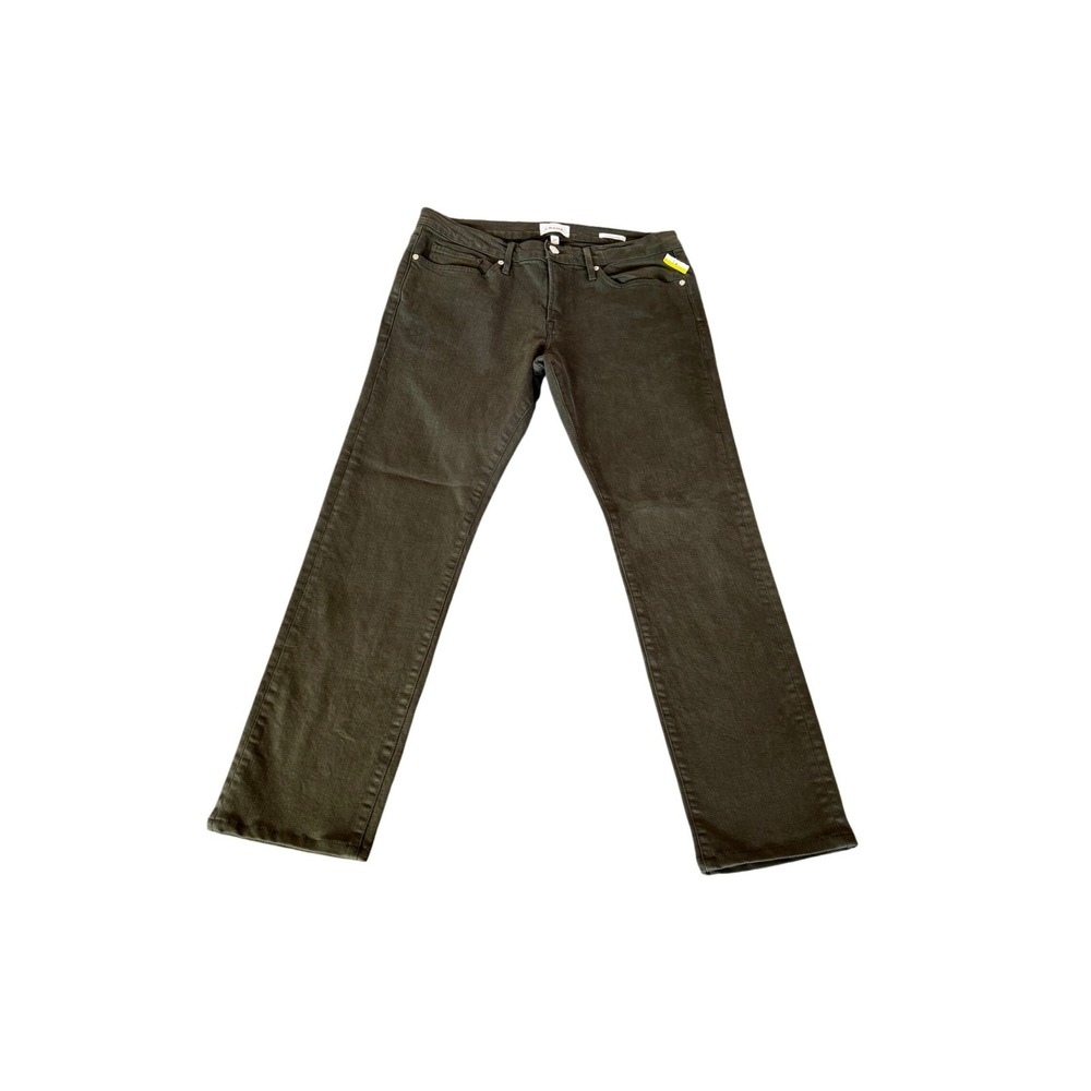Frame Mens L'Homme Slim Jeans Stoned Surplus Olive Green Size 34X30